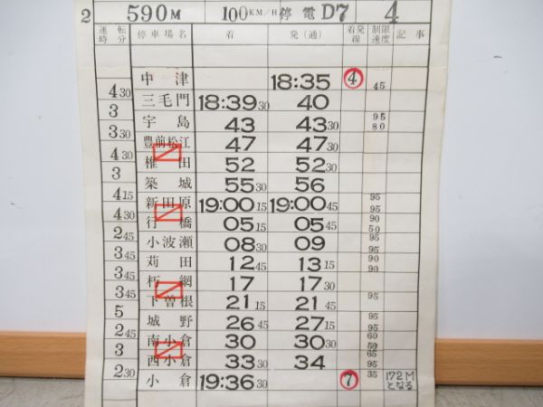 小倉運転区　2組変29仕業