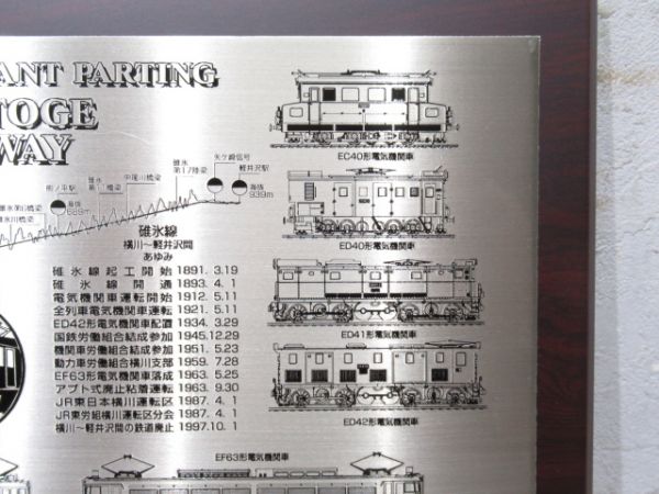 【記念品】レリーフ「JR東 労組 解散記念」