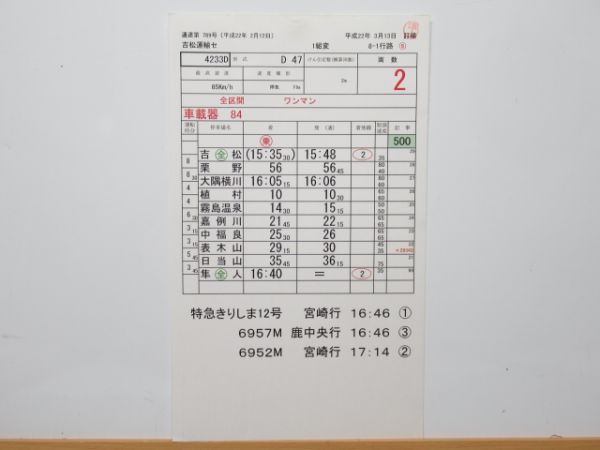 吉松運輸センター 8-1行路 揃い