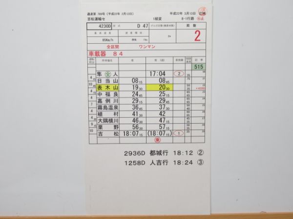 吉松運輸センター 8-1行路 揃い