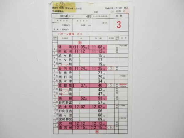 宮崎運輸センター 21行路 揃い (にちりん 入り)