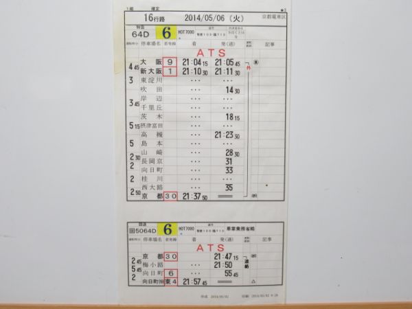 京都電車区 16行路 (特急 スーパーはくと)