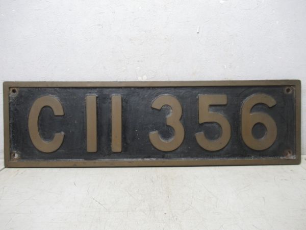 SLナンバープレート　C11 356