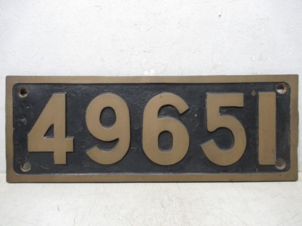 SLナンバープレート　49651