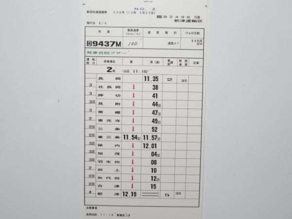 新津運輸区 臨B2496行路 揃い (115系・試運転)