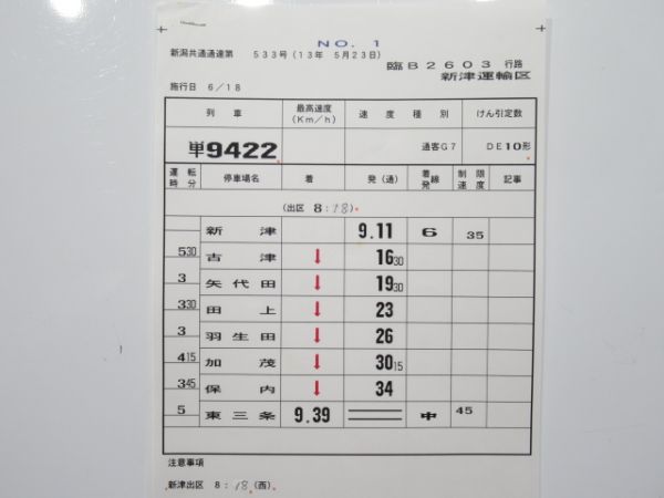 新津運輸区 臨B2603行路 揃い (DE10)