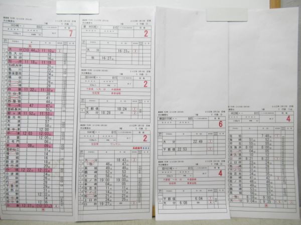 大分乗務センター　1組5行路揃い「特急ソニック」入り