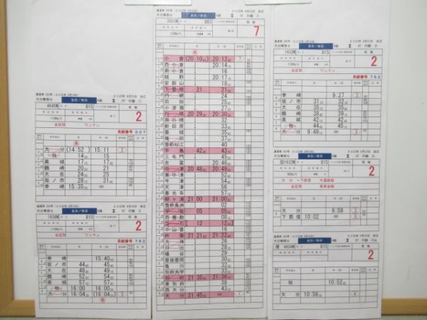 大分乗務センター　6組97行路揃い「特急ソニック」