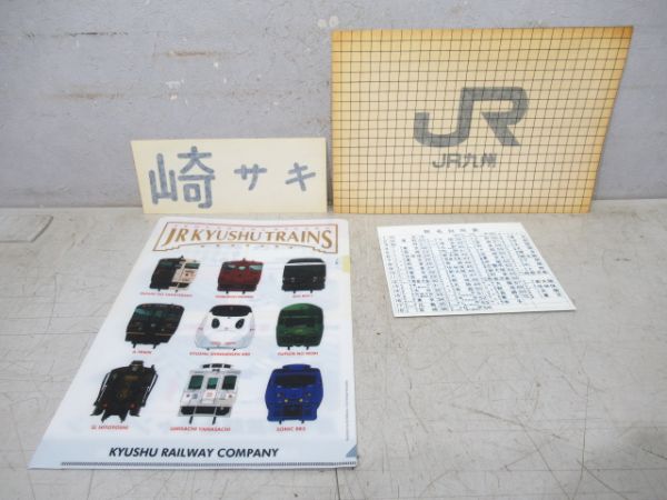 JR九州車体デカールと駅名対照表ステッカー