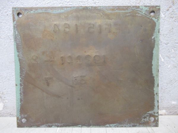 EF15 164 小型製造銘板