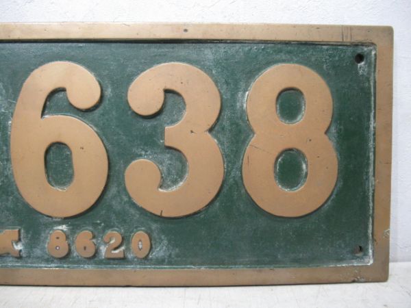 ナンバープレート「68638 (形式入り)」