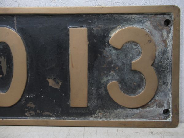 SLナンバープレート　C60 13