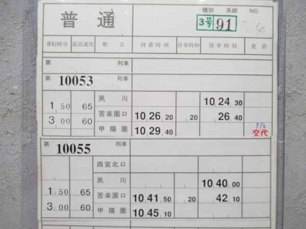 阪急甲陽線 スタフ