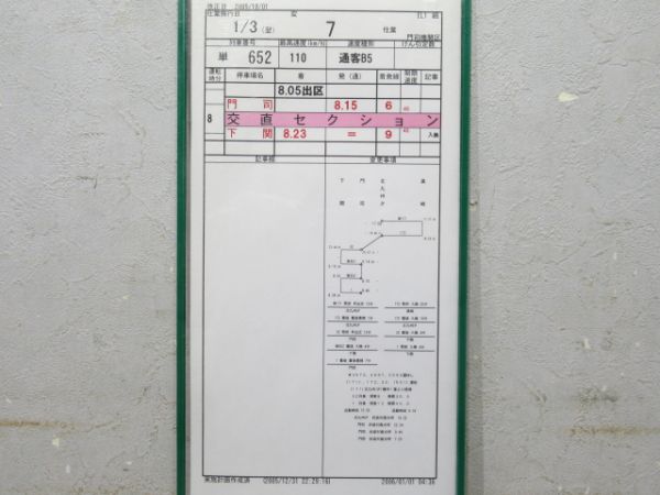 門司機関区 EL 変7仕業 3枚組 揃い (富士・なは・あかつき)