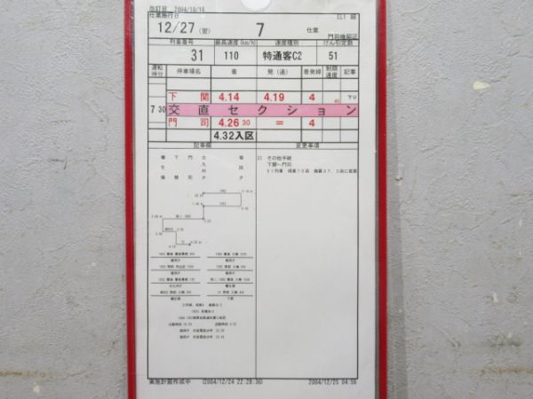 門司機関区 EL 7仕業 2枚組 揃い (なは・あかつき)