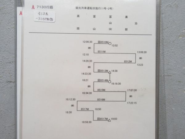 あいの風とやま鉄道 臨B7130行路 揃い (413系 一万三千尺物語)
