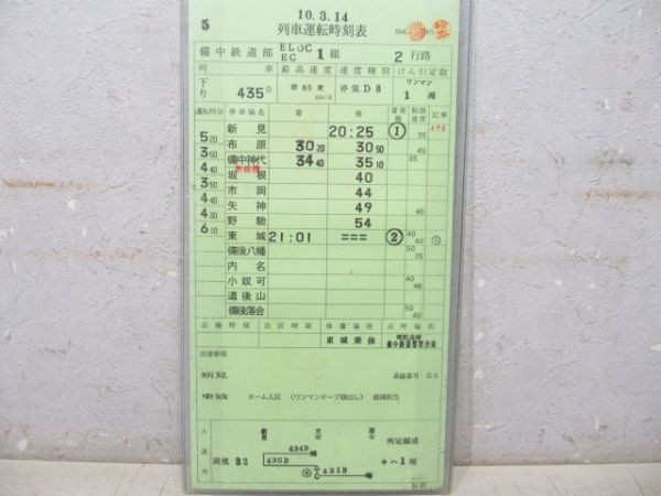 備中鉄道部 EL/EC/DC 2行路