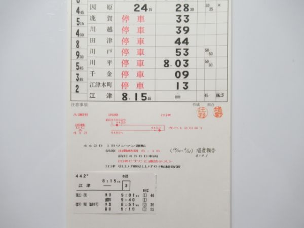 浜田鉄道部 DC3行路 揃い (三江線 廃線)