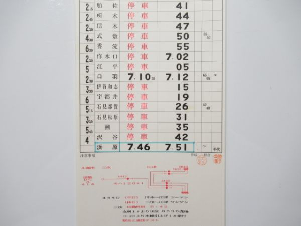 浜田鉄道部 DC/DL34行路 揃い (三江線 廃線)