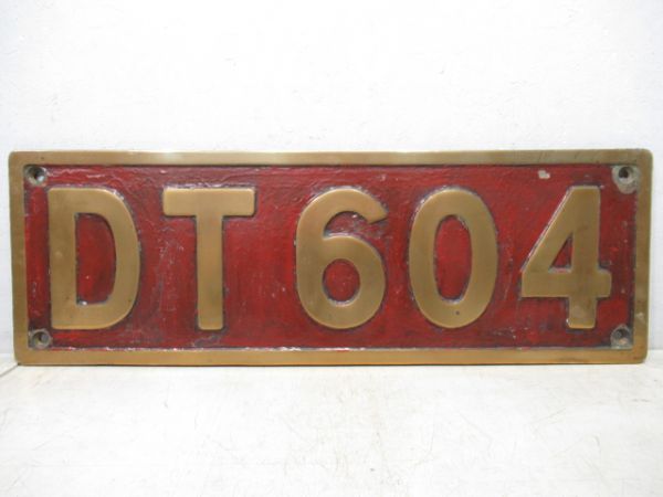 SLナンバープレート　DT604