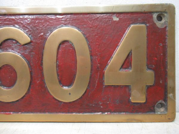 SLナンバープレート　DT604