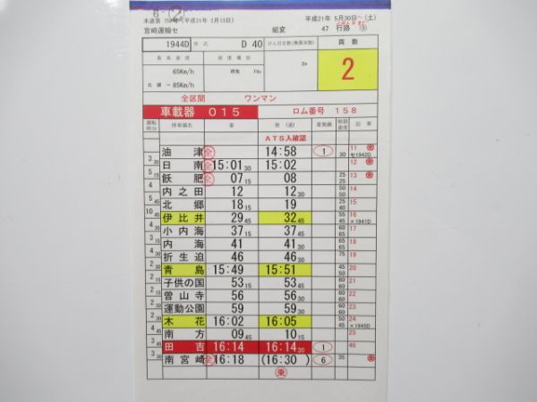 宮崎運輸センター 志布志線 バラ5枚組