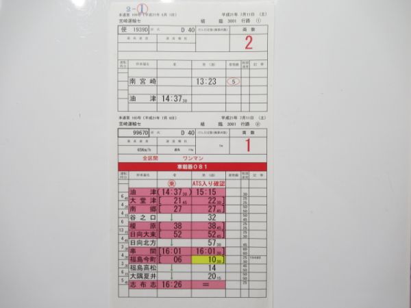 宮崎運輸センター 志布志線 バラ5枚組