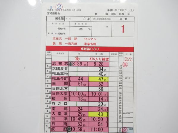 宮崎運輸センター 志布志線 バラ5枚組