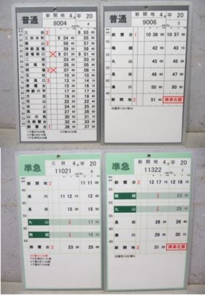神戸電鉄　平19/平20揃い(快速入り)