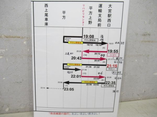バス時刻表　東武バス・スカイツリーライン2枚組