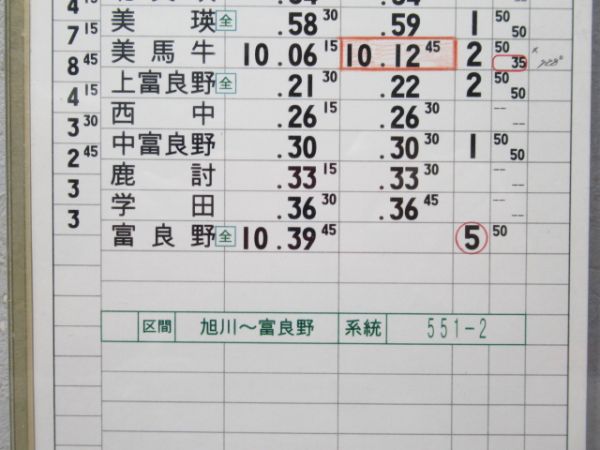 旭川運転所　45仕業揃い