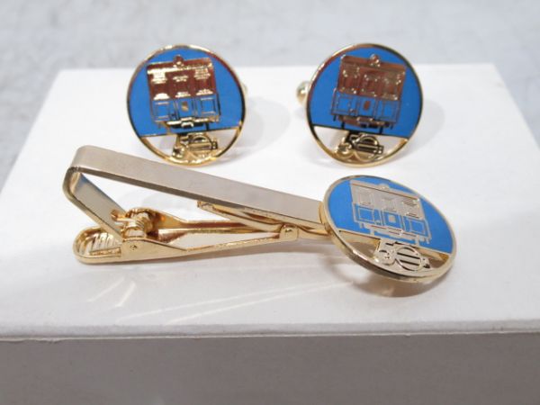 大阪市営地下鉄 開通50周年 ネクタイピン・カフスボタン